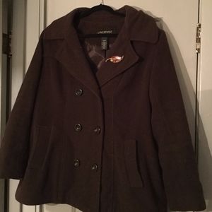 Lane Bryant Jackets & Coats - 18/20 Brown pea coat Lane Bryant Jackets & Coats - 18/20 Brown pea coat